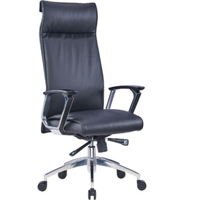 Кресло руководителя Cactus CS-LBK-BARSELONA кожа крестов. алюминий