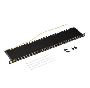 Патч-панель Lanmaster LAN-PPC24S6 19" 0.5U 24xRJ45 кат.6 STP