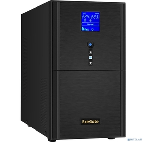 ИБП  (инвертор,  синус,  для котла) ExeGate SineTower SN-3000.LCD.AVR.3SH.1C13.RJ.USB <3000VA / 2400W,  чистая синусоида,  LCD дисплей,  AVR,  3*Schuko+1*C13,  RJ45 / 11,  USB,  линейно-интерактивный,  Black>