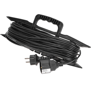 Удлинитель-шнур PROconnect на рамке ПВС 3х0, 75мм²,  30м,  с / з,  6А,  1300Вт,  IP20,  черный