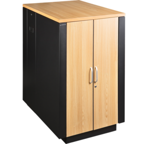 Шкаф LANMASTER SOUNDPROOF звукоизолированный 24U 750x1130 мм,  отделка под дерево,  цвет лиственница