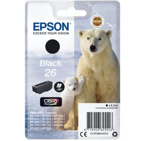 Картридж струйный Epson C13T26014012 черный для Epson XP-600 / 605 / 700 / 710 / 800  (220стр.)