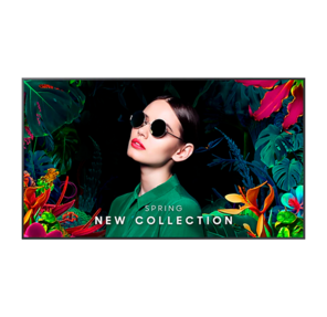 Панель Samsung 65" QM65C черный E-LED BLU LED 8ms 16:9 HDMI M / M матовая 500cd 178гр / 178гр 3840x2160 4K USB 24.9кг