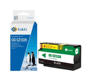 Картридж струйный G&G GG-CZ133A черный  (73мл) для HP DJ T120 / T520
