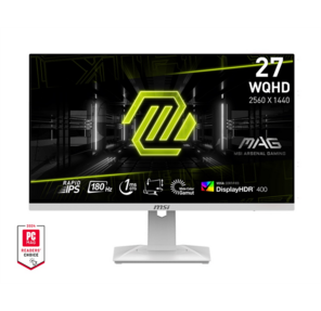 Монитор MSI MAG 274QRFW X32 27" 16:9 WQHD (2560x1440) Rapid IPS Flat,  DisplayHDR 400,  0, 5ms,  1000:1,  100M:1,  300nits,  2xHDMI 2.0b,  DP 1.4a,  Tilt,  Swivel,  Height, Pivot, VESA, 320Hz, White, 1y w-ty