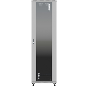 Шкаф серверный NTSS Премиум  (NTSS-R22U6080GS) напольный 22U 600x800мм пер.дв.стекл металл 900кг серый IP20 сталь