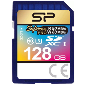 Флеш карта SD 128GB Silicon Power Superior Pro SDXC Class 10 UHS-I U3 90 / 80 Mb / s