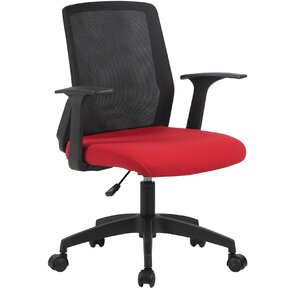 Кресло Cactus CS-MC222-BKRD черный сиденье темно-красный