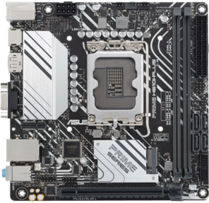 ASUS PRIME H610I-PLUS-CSM,  LGA1700,  B610,  2*DDR5,  VGA+DP+HDMI,  SATA 6.0,  M.2,  USB 3.2,  USB 2.0,   mITX; 90MB1GB0-M0EAYC
