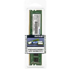 Patriot PSD44G240081 Память DDR4 4Gb 2400MHz RTL PC4-17000 CL15 DIMM 288-pin 1.2В
