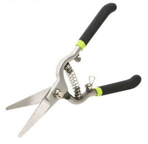 Ножницы садовые Deli DL580123 цельнометаллические,  200мм,  макс. диаметр резки 12мм,  сталь 55С,  возвратная пружина,  противоскользящие рукоятки