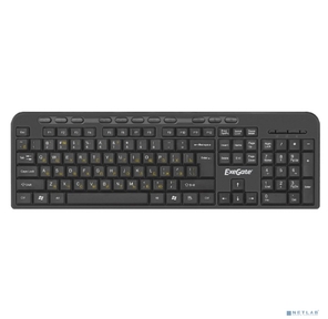 Exegate EX286177RUS Клавиатура ExeGate Multimedia Professional Standard LY-500M  (USB,  полноразмерная,  115кл.,  Enter большой,  мультимедиа,  длина кабеля 1, 5м,  черная,  Color box)