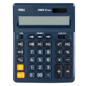 Калькулятор настольный Deli EM888F-blue темно-зеленый 12-разр.