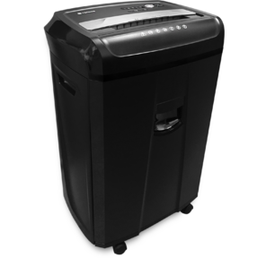 Шредер ГЕЛЕОС УО36-4  (DIN P-4) фрагмент 3, 9x30мм,  33 листа  (70гр. / м²),  36 литров,  Уничт.скобы, скрепки, пл.карты, CD.