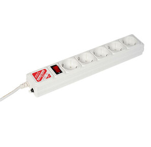 Сетевой фильтр Power Cube SPG-B-6-WHITE 1.9m белый 5 розеток