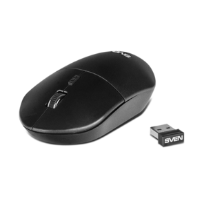 SVEN  RX-515SW чёрная {Беспроводная мышь,  2, 4 GHz,  3+1кн. бесш. кн.,  800-1600DPI,  блист}