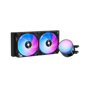 Система водяного охлаждения Ocypus Delta L24 BK ARGB V2,  240mm,  ARGB Pump, 2x120mm ARGB fans,  LGA115X / 1200 / 1700 / 18XX,  AM4 / AM5