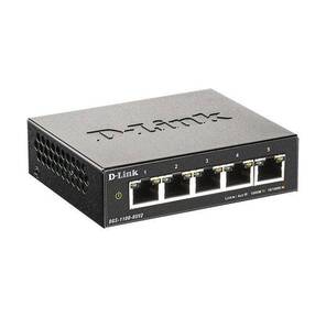 D-Link DGS-1100-05V2 / A1A Настраиваемый L2 коммутатор с 5 портами 10 / 100 / 1000Base-T