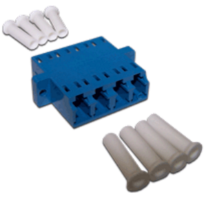 Адаптер оптический LC,  SM,  4 порта,  корпус SC