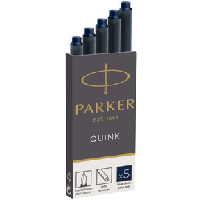 Картридж Parker Quink Z11  (CW1950385) черный / синие чернила для ручек перьевых  (5шт)