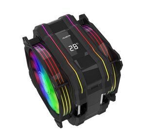 Вентилятор ALSEYE M120D  (PLUS) Universal,  200W,  Heat pipe 6mm*6,  120mm FAN 700;1900rpm,  73.75CFM,  41.2dBA,  8 LED,  LED temperature cover RTL,   (874289)