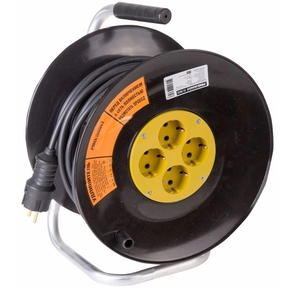 Proconnect 11-7614 Удлинитель силовой на катушке 4 гнезда с / з 40 м 3х2, 5 мм11-7614 PROFESSIONAL PROCONNECT