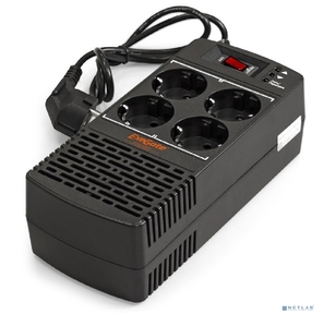 Exegate EP285937RUS Стабилизатор ExeGate Power AD5000-600  (600VA / 300W,  диапазон 150...280В,  4 евророзетки)