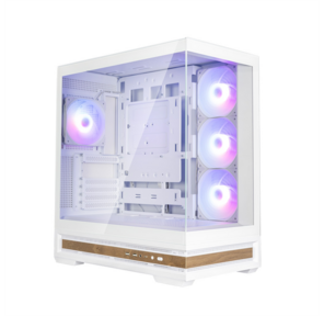 корпус ZALMAN P40 NAMU,  ATX,  WHITE,  WINDOW,  WOODEN ELEMENTS,  2xCombo (2.5” or 3.5”),  1xUSB TYPE-C,  2xUSB3.0,  SIDE 3x120mm ARGB,  REAR 1x120mm ARGB
