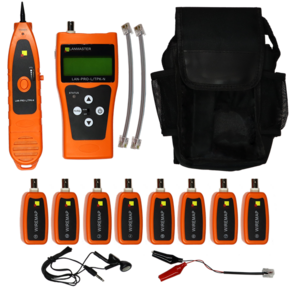 Тестер кабельный Lanmaster LAN-PRO-L / TPK-N-8R  (упак:1шт) оранжевый
