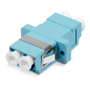 Cabeus DLC-DLC-MM-OM3 Проходной соединитель LC-LC duplex,  MM-OM3 (для многомодового кабеля),  корпус пластмассовый  (SC Adapter Simplex dimension)
