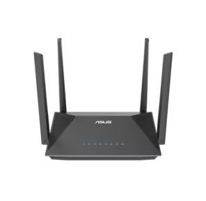 ASUS RT-AX52 /  / 802.11 a / b / g / n / ac / ax,  1201+574 Mbps,  2, 4 + 5 gGz,  4 antennas; 90IG08T0-MO3H00