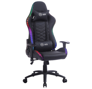 Cactus с RGB-подсветкой черный эко.кожа с подголов. крестов. сталь