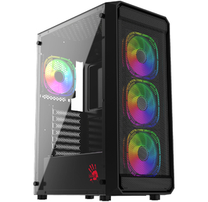 Корпус Bloody BD-CC114 черный без БП ATX 8x120mm 1xUSB2.0 1xUSB3.0 audio bott PSU