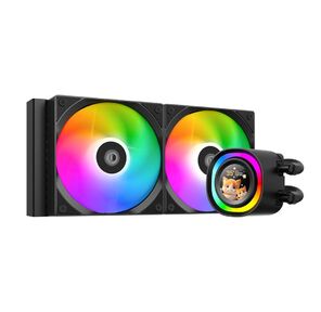 Система водяного охлаждения ID-Cooling FX240 LCD  (Soc 1851 / 1700 / 1200 / 115X / AM5 / AM4,  2x120mm fan,  2000rpm,  27.2 дБ,  300W,  PWM 4-pin / 5V 3Pin ARGB, Cop)  (FX240 LCD)