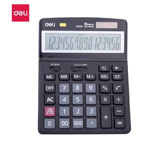 Калькулятор настольный Deli E39259 черный 16-разр.