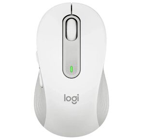 Мышь Logitech Мышь беспроводная Logitech M650 Signature Off White белая,  400-4000 dpi,  Bluetooth + 2.4G,  5 кнопок,  АА-батарейка,  полноразмерная,  правый хват