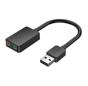 Внешняя звуковая карта Vention USB Черная,  шт.