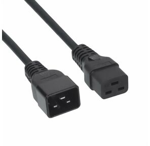 Кабель Cablexpert Кабель питания для UPS Cablexpert PC-189-C19,  1.5м,  С19 - C20,  16А,  черный,  с заземлением  (079945) {50}