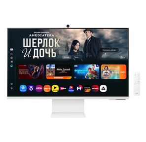32" Монитор Samsung Smart M8 M80F S32FM803UI White UHD  (3840x2160),  VA,  60Hz,  HDMI+USB-C