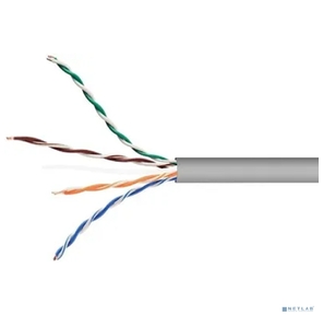 SkyNet Кабель UTP indoor 4x2x0, 48,  медный,  FLUKE TEST,  кат.5e,  однож.,   (305м) box,  серый [CSS-UTP-4-CU]