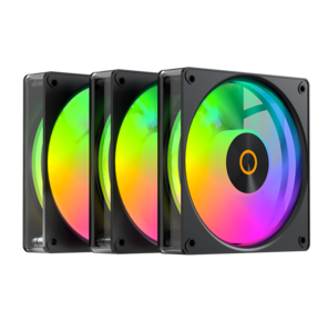 Вентилятор для корпуса Ocypus Gamma F12 Elite BK ARGB REVERSE BLADE 3 IN 1,  120x120x25mm,  4-PIN PWM,  600-1800 RPM,  26 DBA MAX,  HYDRO BEARING