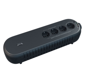 Powercom Back-UPS WOW,  OffLine,  1000VA / 500W,  Tower,  4 Schuko outlets (1 Surge & 3 batt),  USB