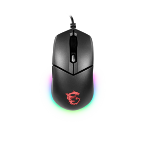 Gaming Mouse MSI Clutch GM11,  Wired,  DPI 5000,  symmetrical design,  RGB lighting,  Black