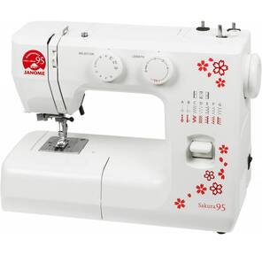 Швейная машина Janome Sakura 95 белый / цветы