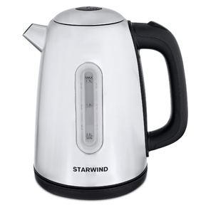 Чайник электрический Starwind SKS3210 1.7л. 2200Вт серебристый  (корпус: металл)