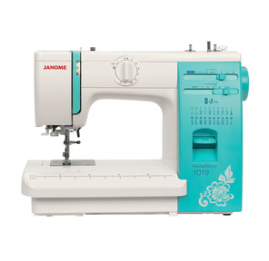 Швейная машина Janome HomeDecor 1019 белый / зеленый