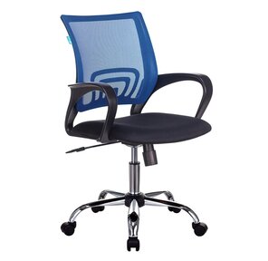Кресло Бюрократ CH-695N / SL / BL / TW-11 спинка сетка синий TW-05 сиденье черный TW-11 крестовина хром