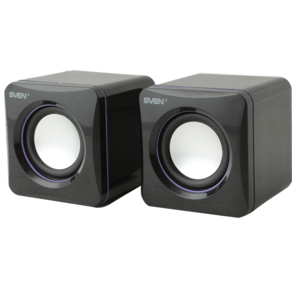 Sven 315  акустическая система 2.0  (2x2.5Вт),  портативная,  питание по USB,  черный  (ret)