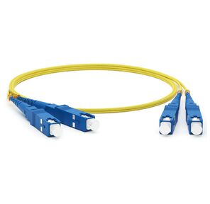 Hyperline FC-D2-9-SC / UR-SC / UR-H-3M-LSZH-YL Патч-корд волоконно-оптический  (шнур) SM 9 / 125  (OS2),  SC / UPC-SC / UPC,  2.0 мм,  duplex,  LSZH,  3 м
