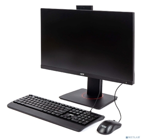 Моноблок /  HIPER V6  (V6-i3141R8N2H6FBI6EPBMKWP) - Intel Core i3 14100 / 8ГБ / 256ГБ NVME / Intel H610 / 23.8" 1920x1080  (Full HD) / IPS  (ADS) / Gigabit Ethernet / Wi-Fi 6 - Intel AX200 / Bluetooth 5.2 / Клавиатура / Мышь / Веб камера 5.0 SD / Чёрный / Подставка с регулировкой в 3х плоскостях / БП 150Вт / Win 11 Pro